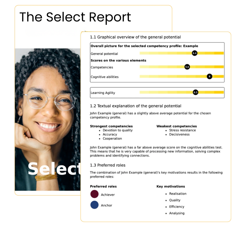 Select Report turns data into confident hiring decisions Select Report turns data into confident hiring decisions